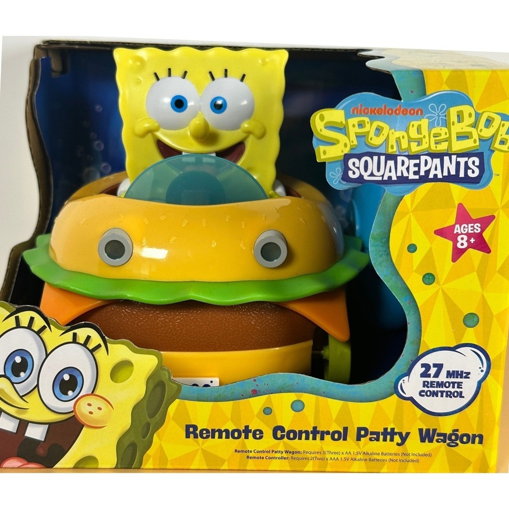 Nickelodeon SpongeBob Remote Control Patty Wagon Kids OS Yellow New RC Car Toy
